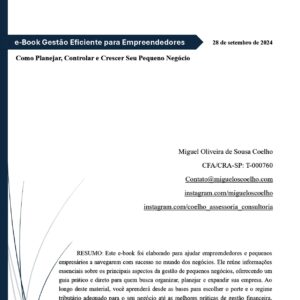 e-Book Gestão Eficiente para Empreendedores