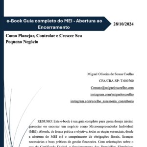 e-Book Guia completo do MEI – Abertura ao Encerramento