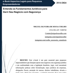 e-Book Aspectos Legais para Pequenos Empreendedores