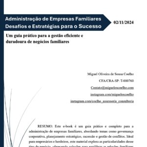 e-Book Administração de Empresas Familiares – Desafios e Estratégias para o Sucesso
